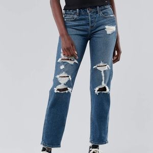 Hollister low rise boyfriend jeans